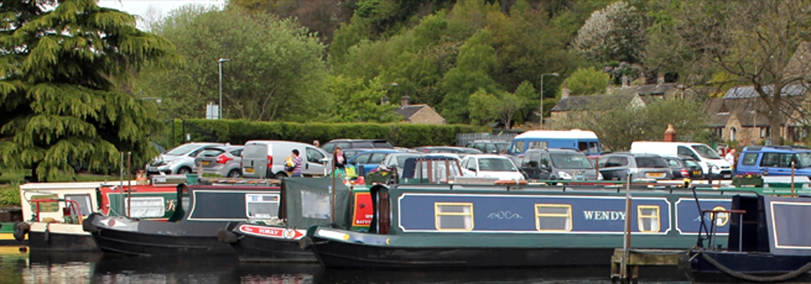 Narrowboats at South Pennine Boat Club